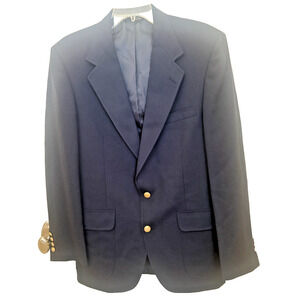 VTG LaCrosse Men's 39L Sport Jacket Navy Casual Summer Blazer Made in USA